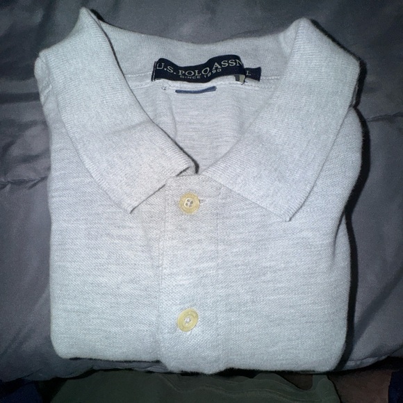 U.S. Polo Assn. Men's Light Gray Polo Shirt - Picture 1 of 2